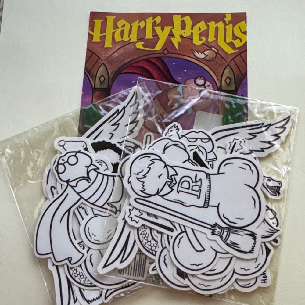 Harry Potter - Harry Penis Sticker set x2.
